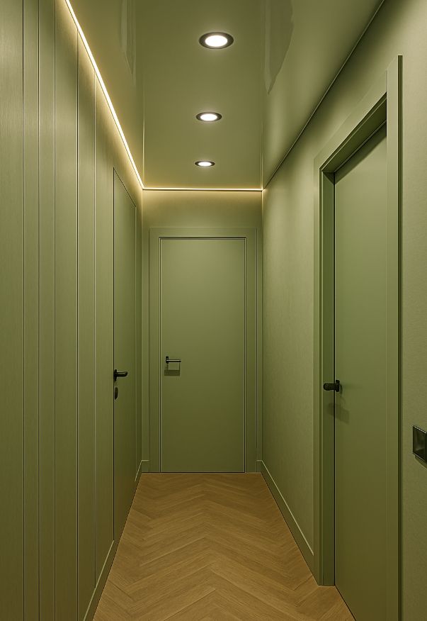 Натяжные потолки в коридор (прихожая)